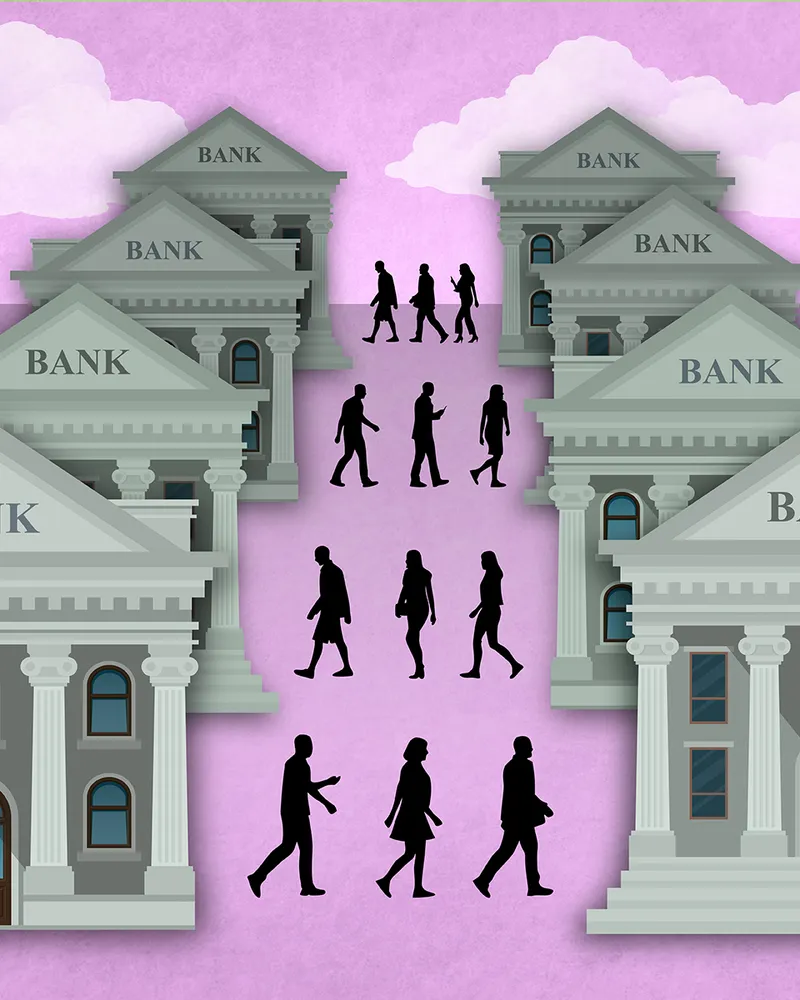 Key art for the Brand Joy Lab study Bank Heist, on why people switch banks.